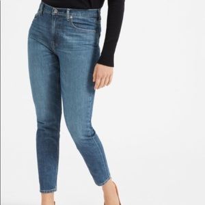 Everlane High Rise Skinny Jean in Mid Blue